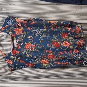 Loft Floral Sleeveless Blouse